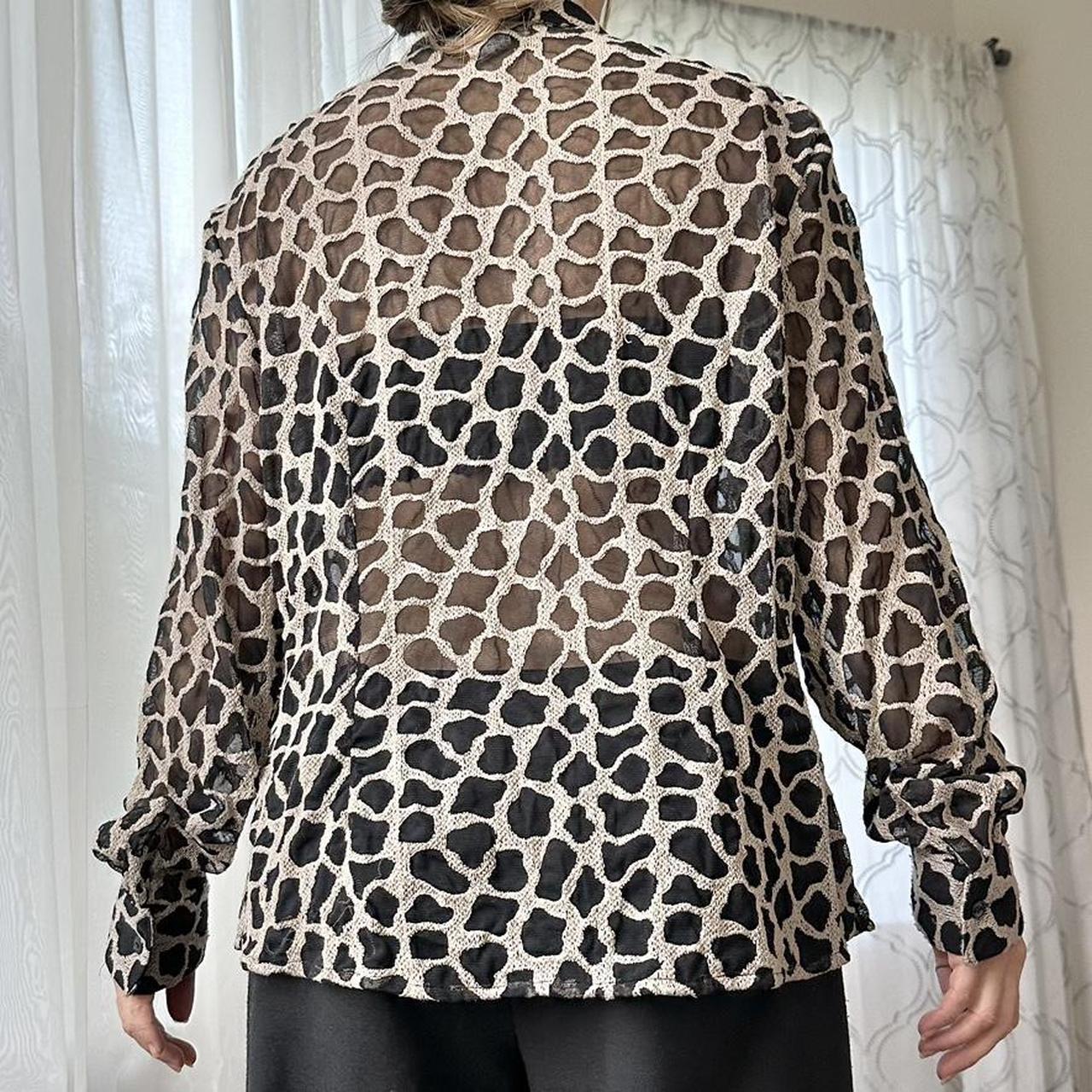 Women's Black and Cream Shirt