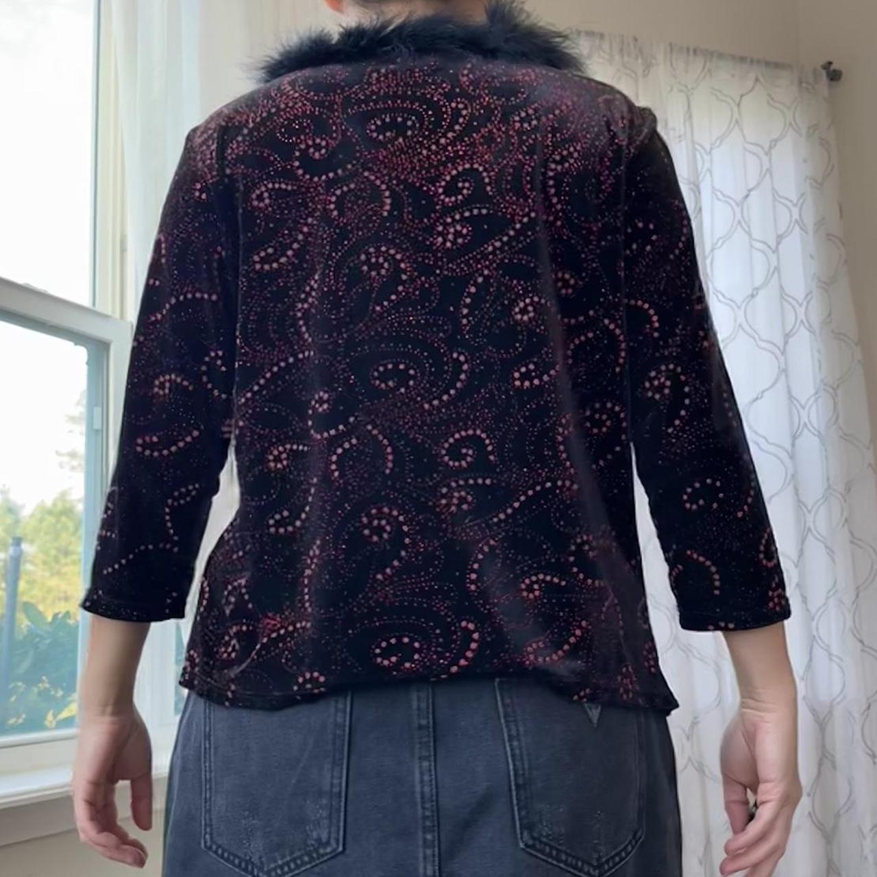 Women's Black and Red Blouse