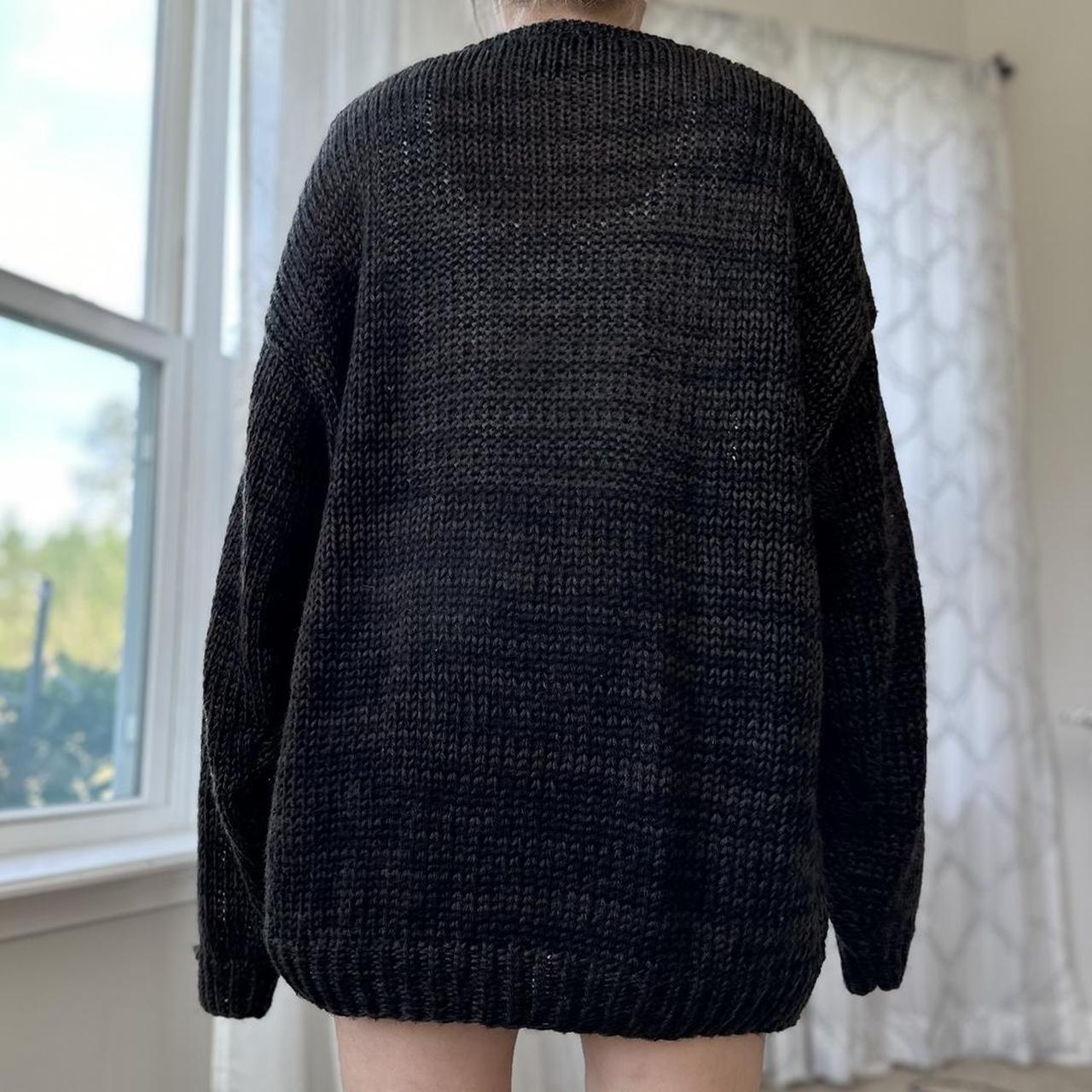 Women's Brown and Black Jumper