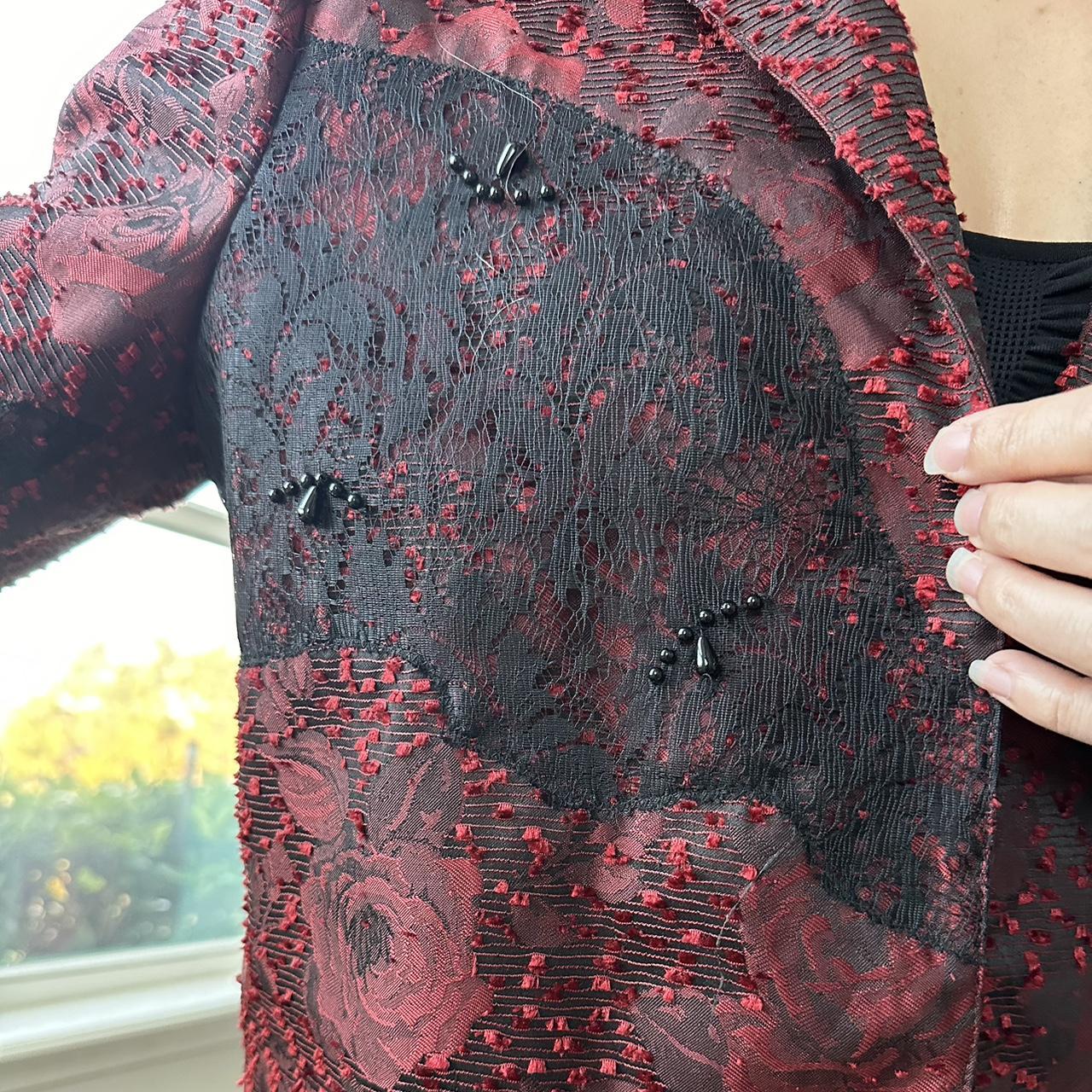 Coldwater Creek Women's Red and Black Jacket