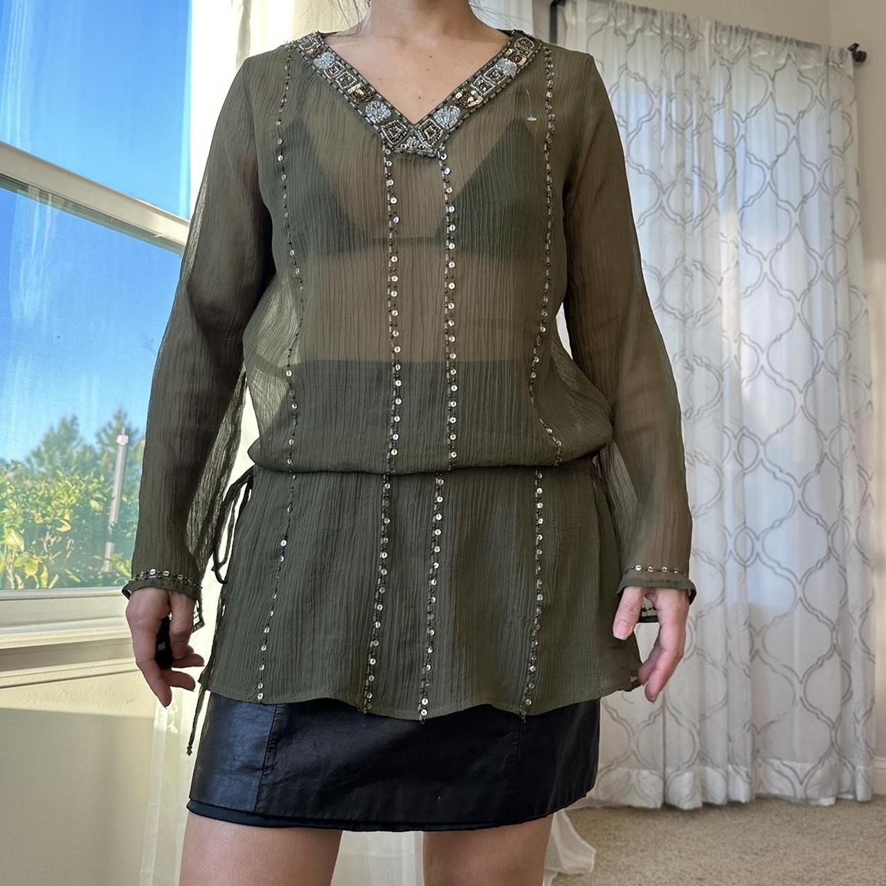 Mixit Women's Green Blouse