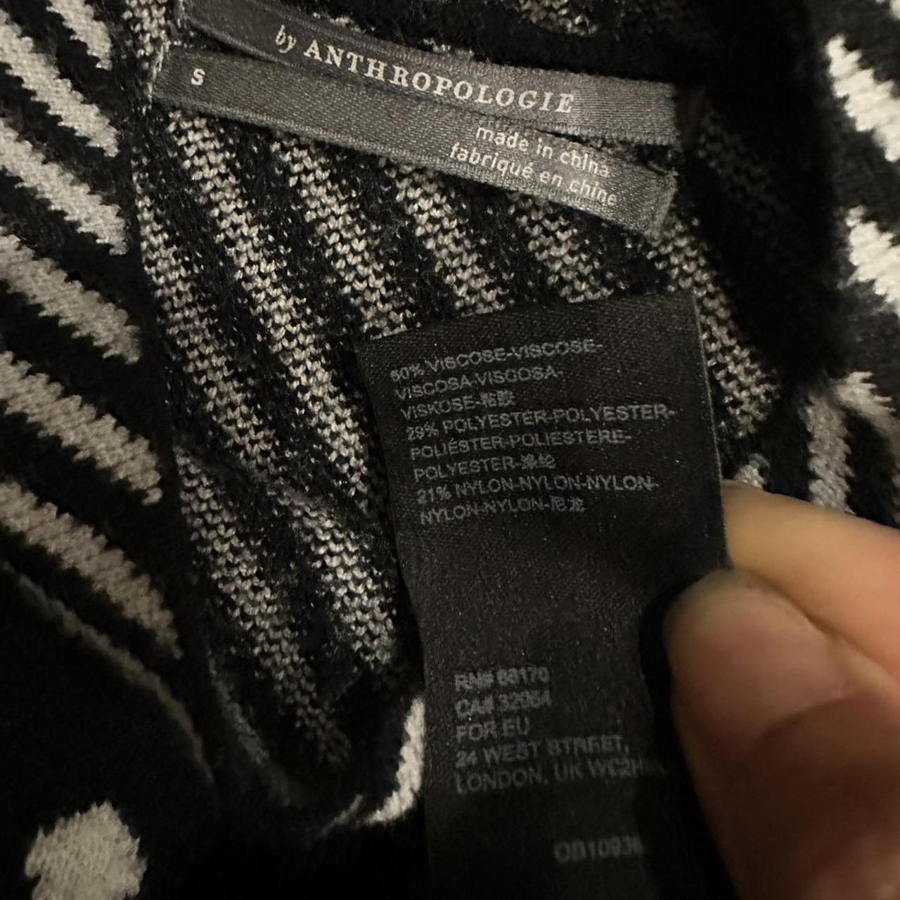 Anthropologie Women's Black and White Jumper