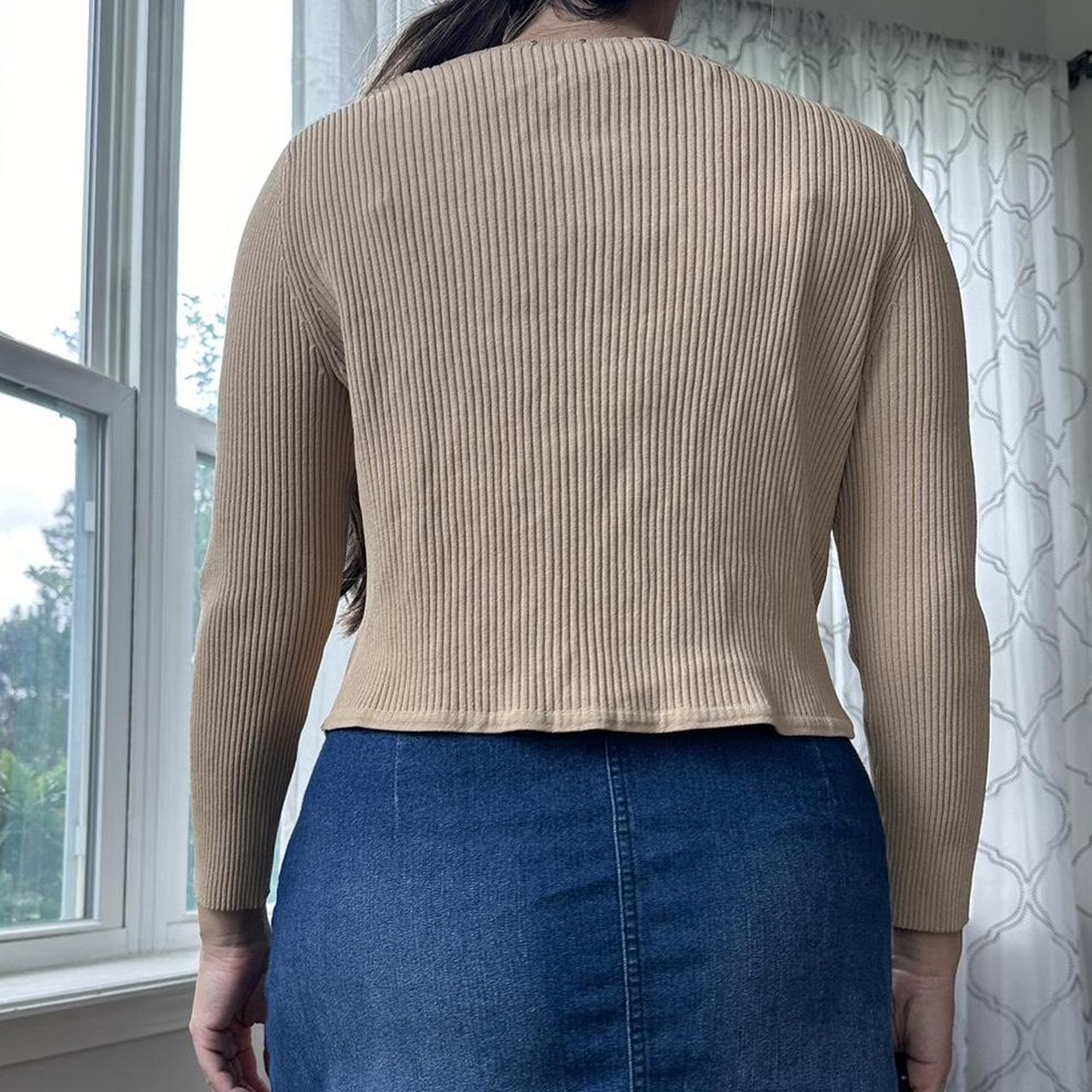 Cable & Gauge Women's Khaki and Green Cardigan