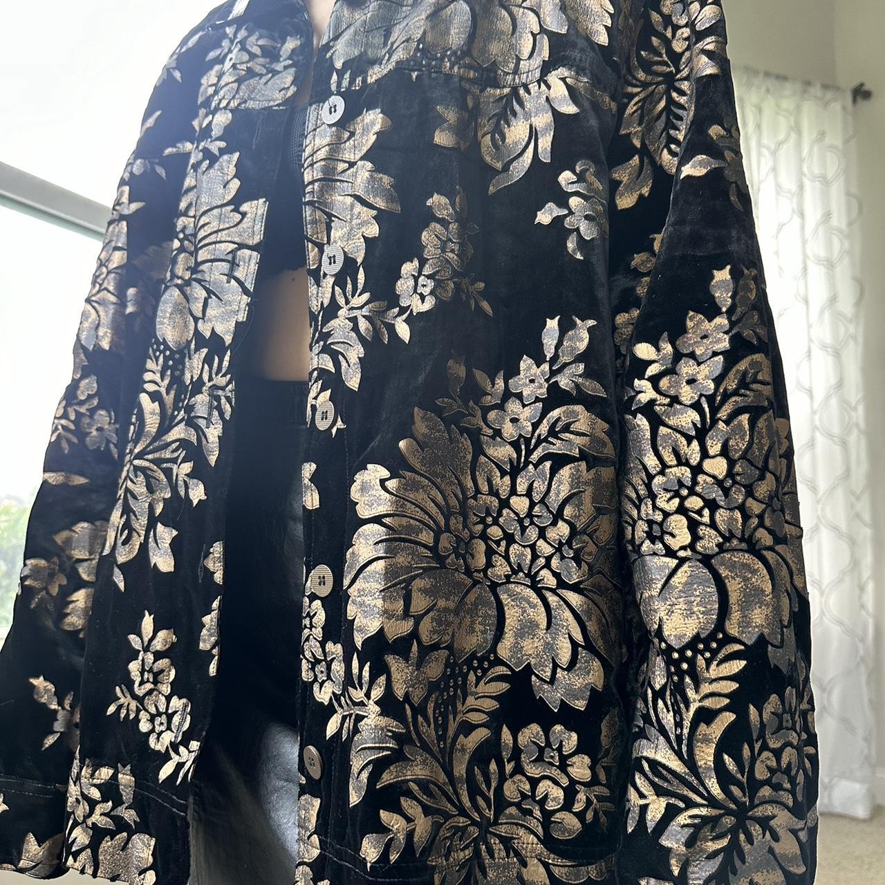 Women's Black and Tan Jacket