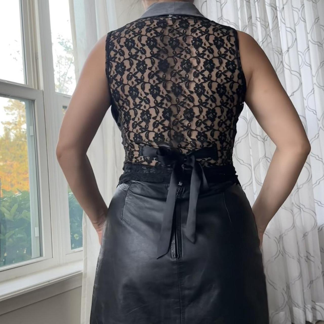 Women's Grey and Black Gilet
