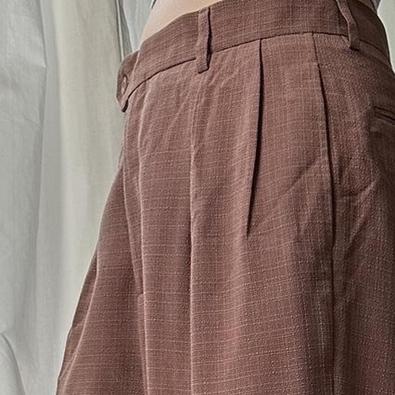 Women's Brown and Pink Trousers