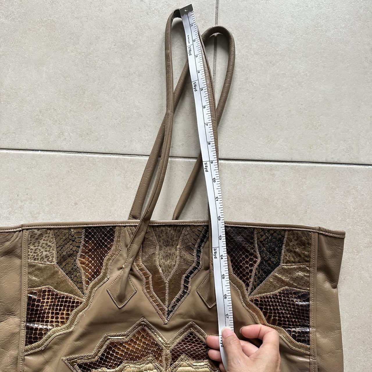 Embroidered Patchwork Tote