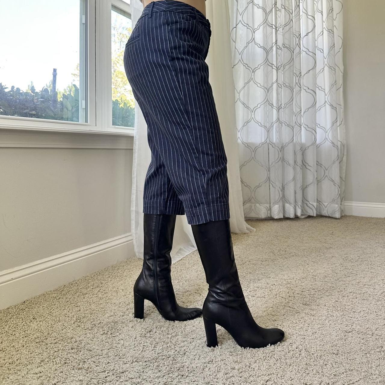 St. John's Bay Women's Navy and Blue Trousers