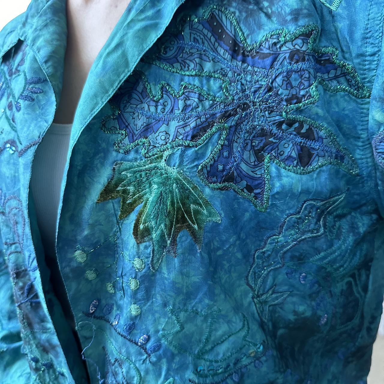 Chico's Women's Green and Blue Jacket