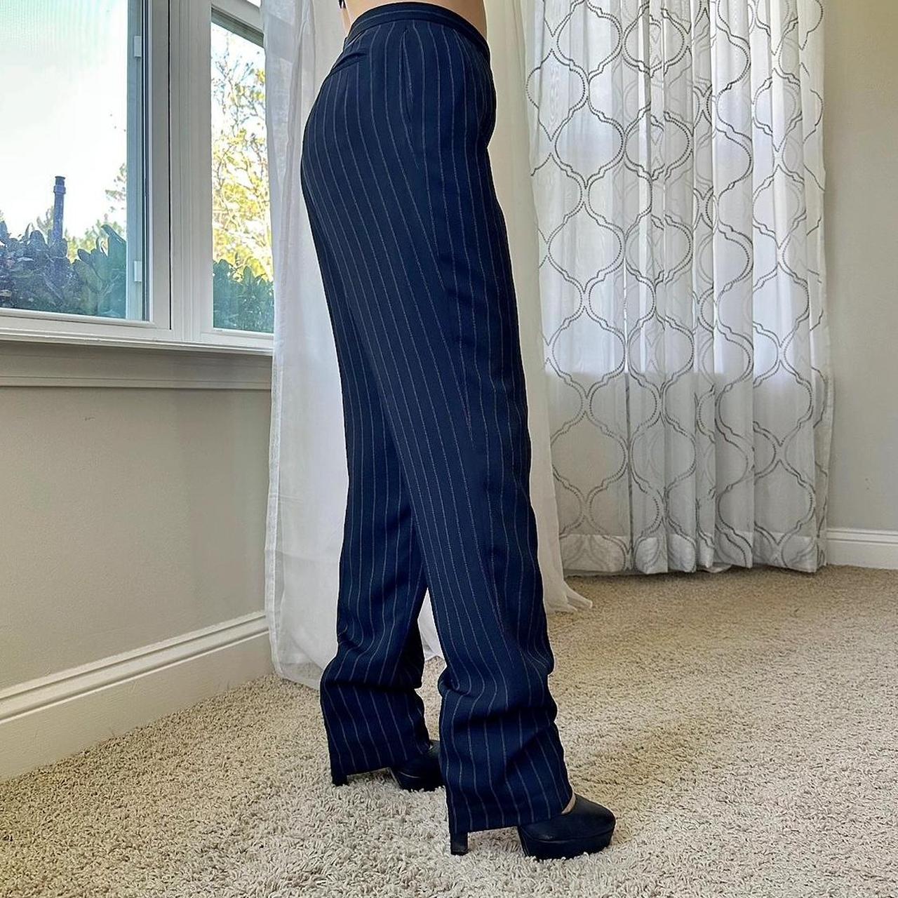 Harvé Benard Women's Navy and White Trousers