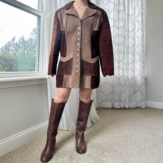 Women's Tan and Brown Coat
