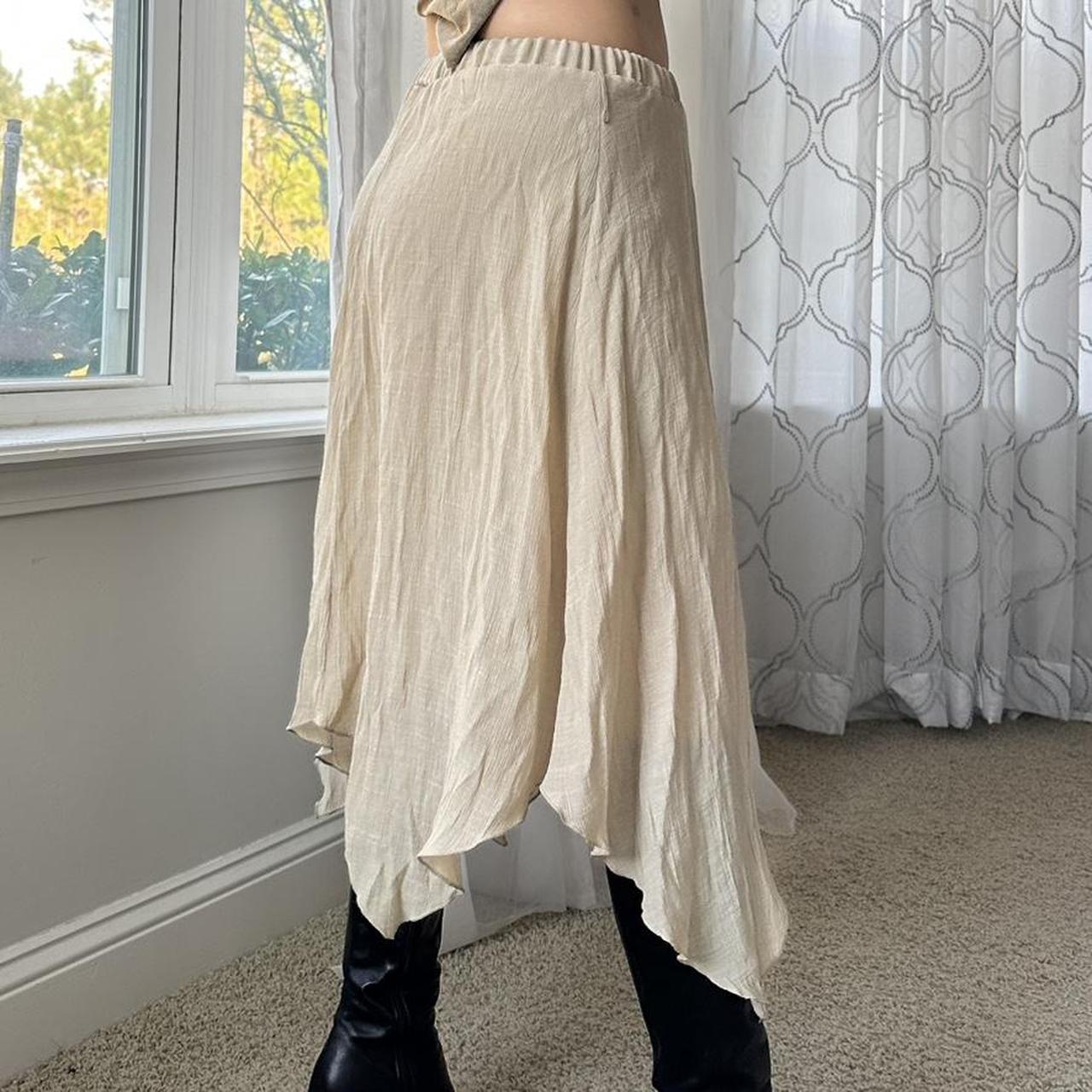 IZ Byer Women's Tan and Cream Skirt