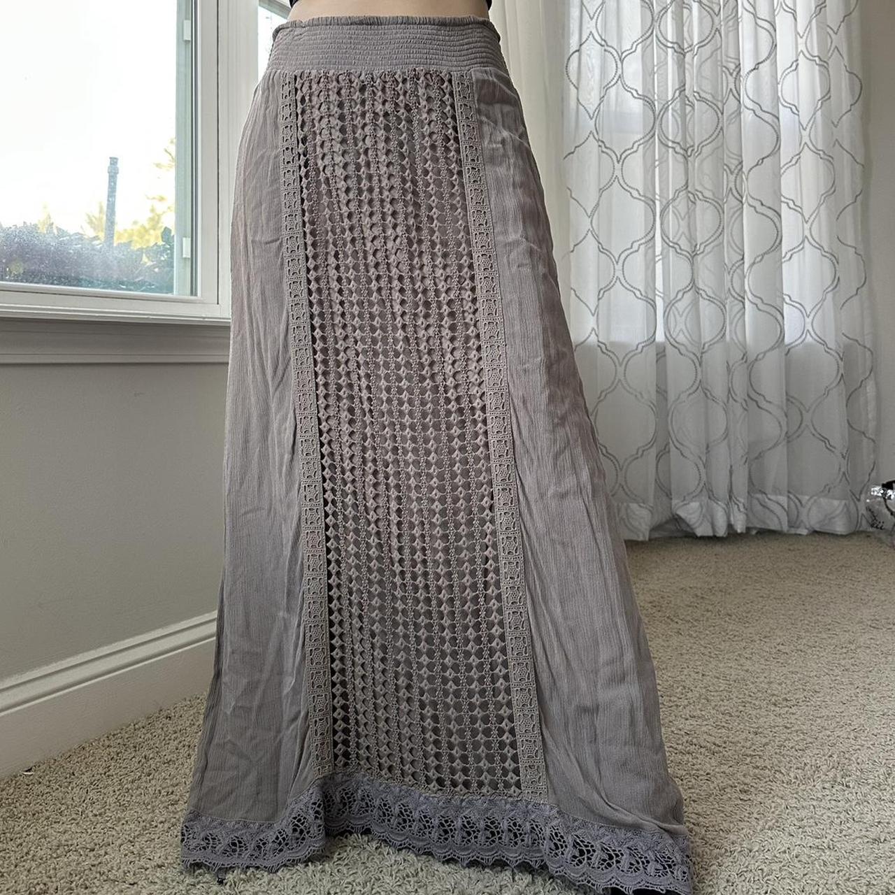 Chico's Women's Brown and Tan Skirt