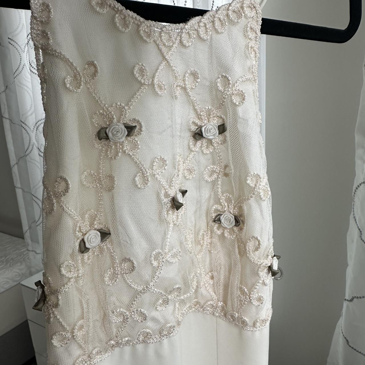 Morgan Women's Cream and White Dress