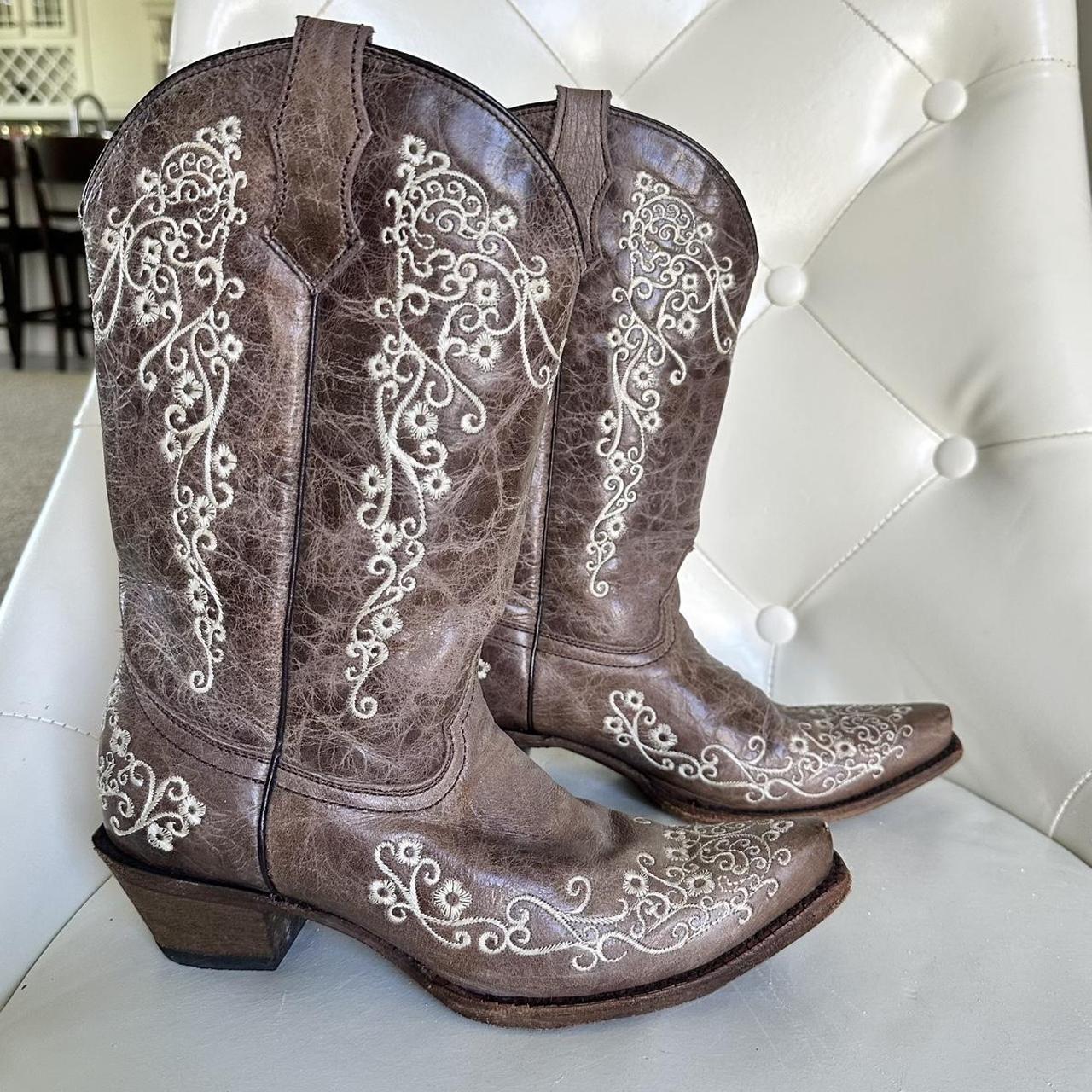 Corral Boots Women's Brown and Cream Boots