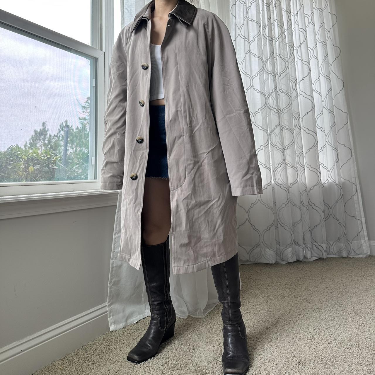 Women's Khaki and Brown Coat