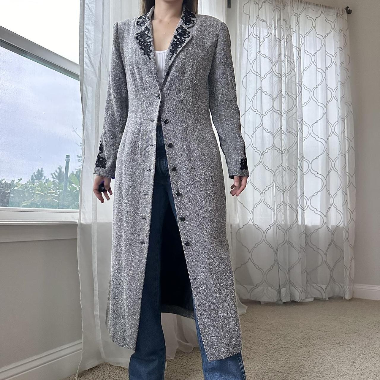 Women's Black and White Coat