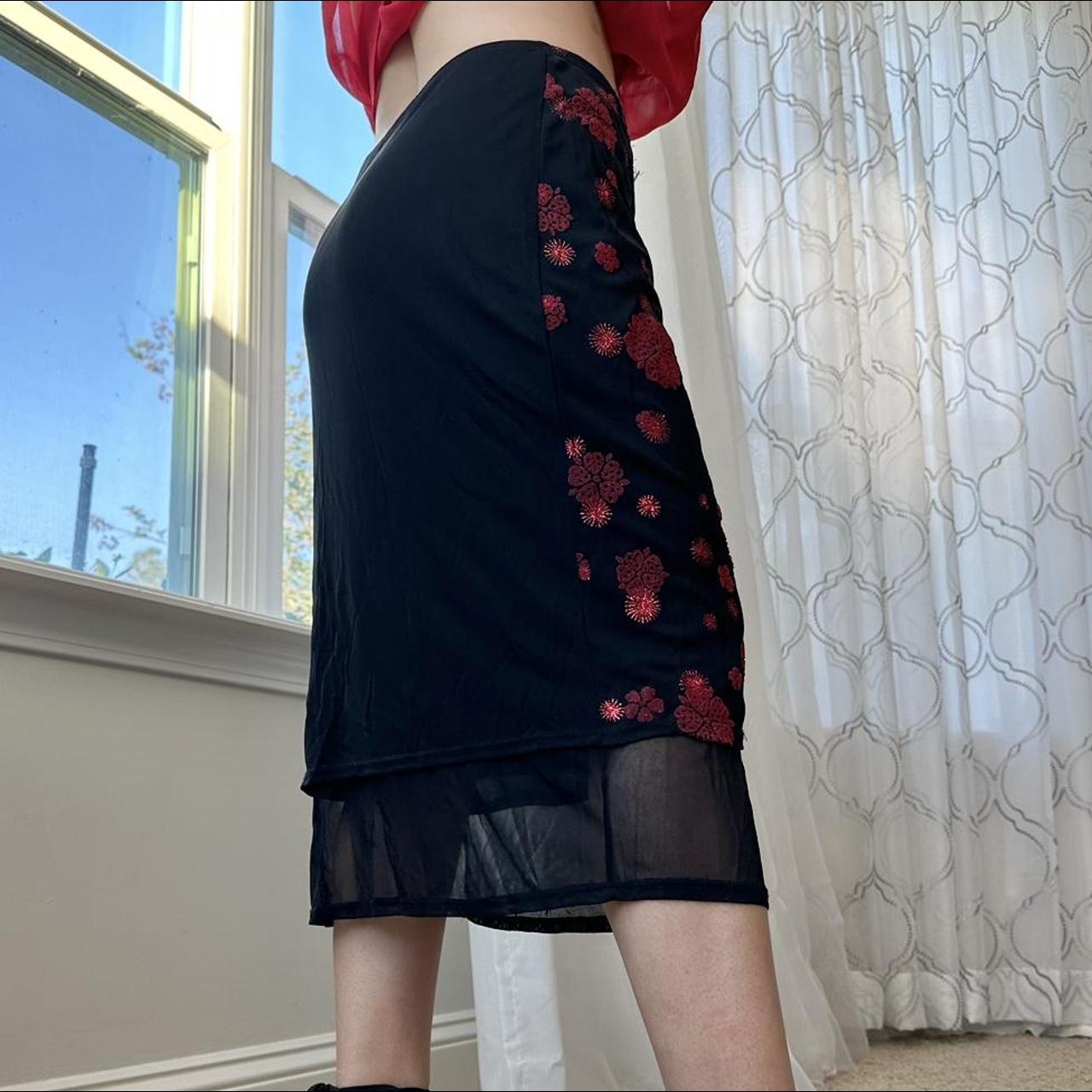 Rampage Women's Black and Red Skirt
