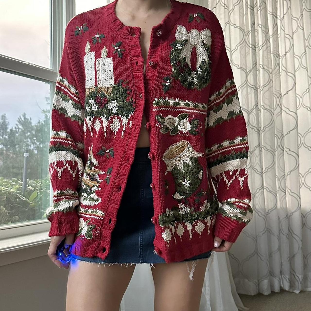 Women's Red Cardigan