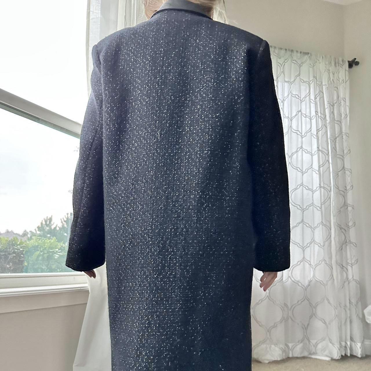 Women's Black and White Coat