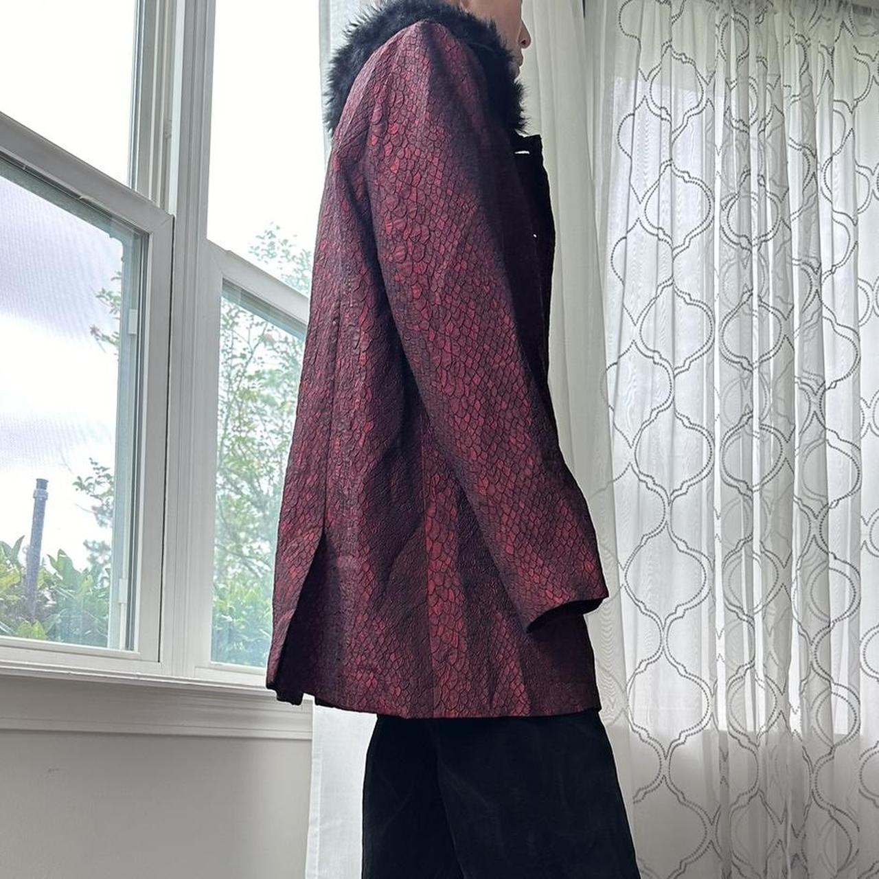 Women's Burgundy and Red Coat