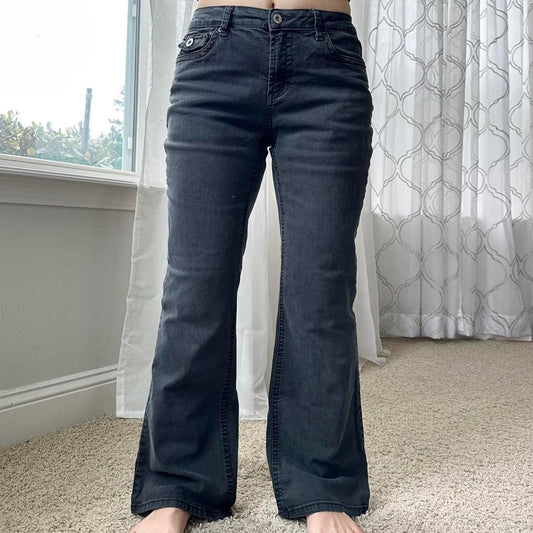 Faded Glory Women's Black and Grey Jeans