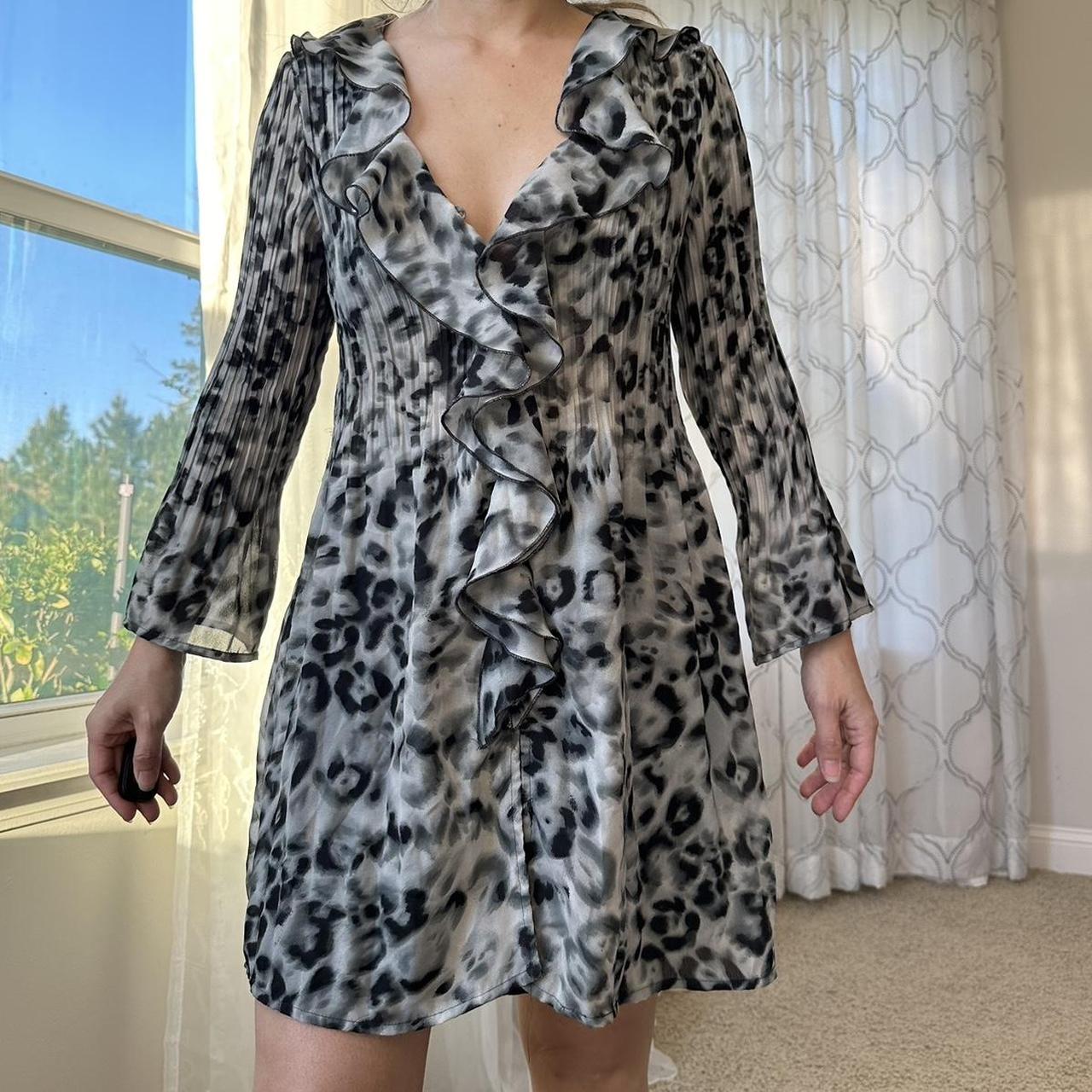 Women's Black and Grey Blouse
