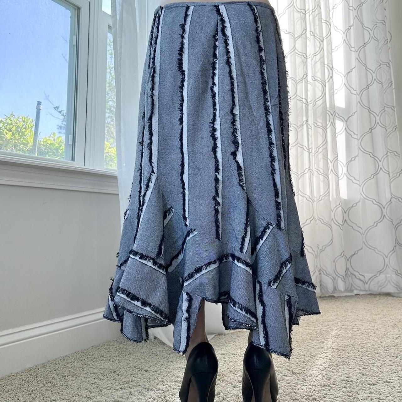 Women's Black and White Skirt