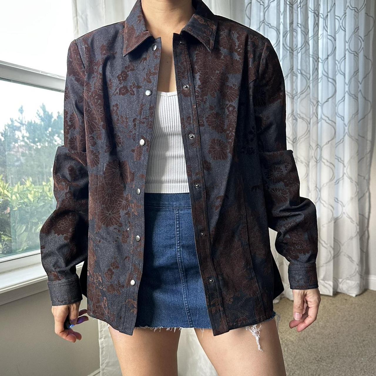 Women's Brown and Blue Jumpsuit