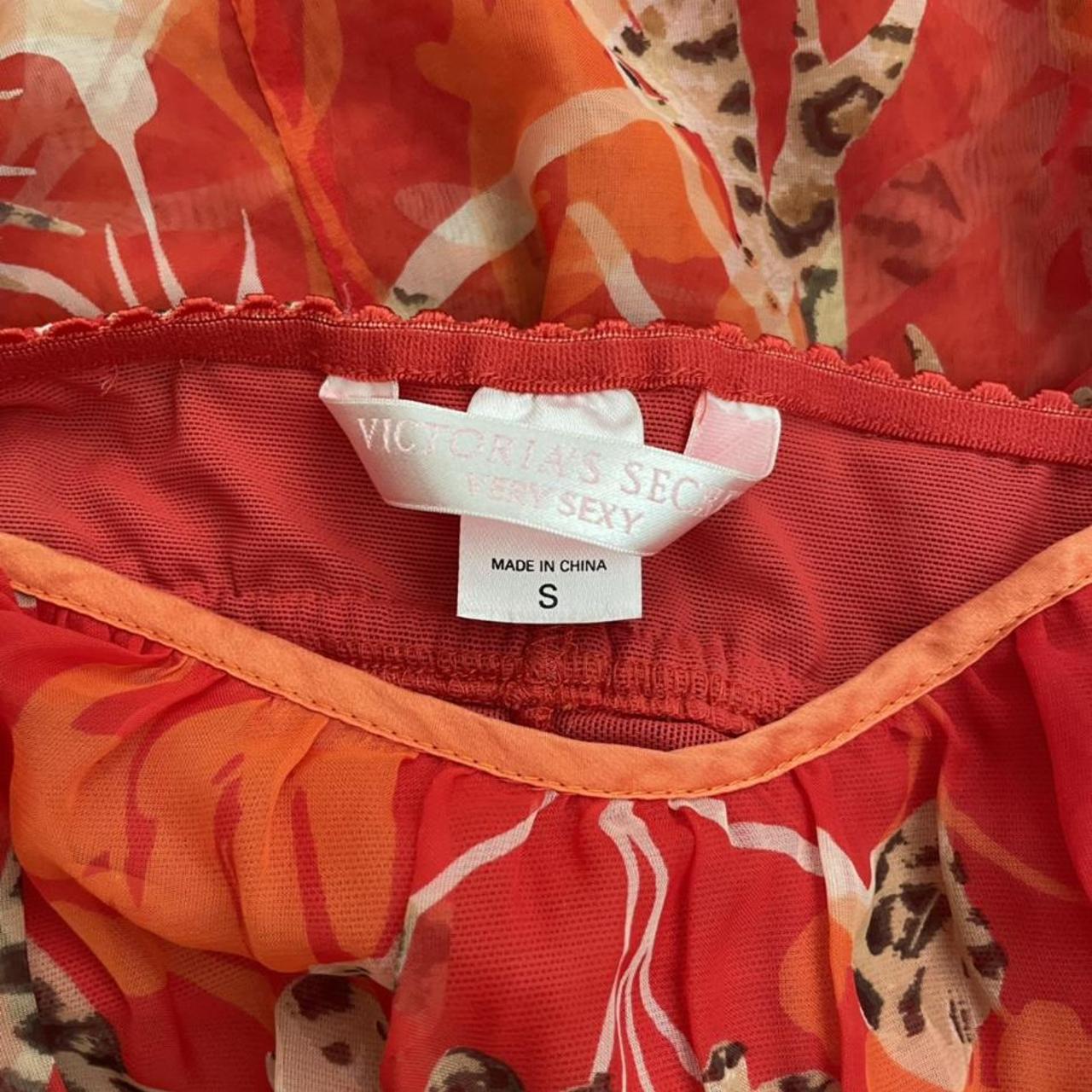 Victoria's Secret Women's Orange and Brown Vest