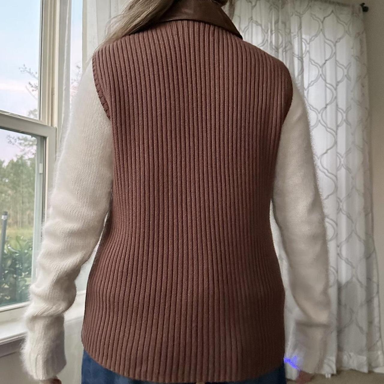 Women's Tan and Brown Gilet