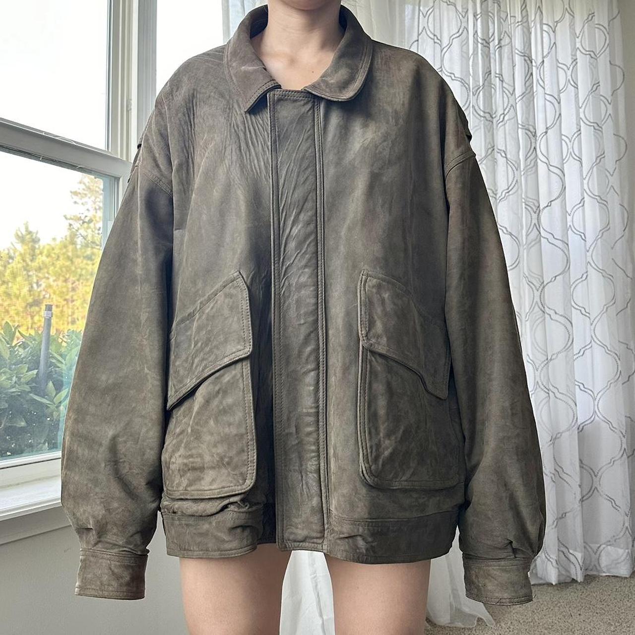 Women's Khaki and Brown Jacket