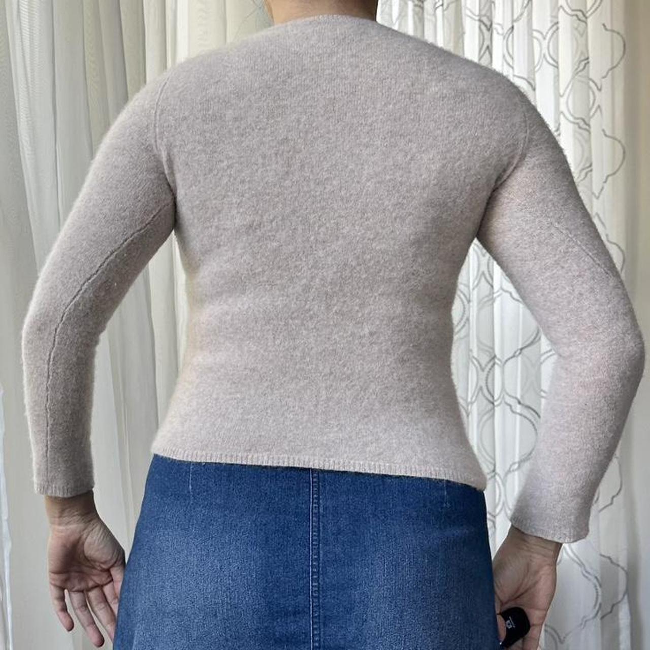 Lord & Taylor Women's Cream and Tan Jumper