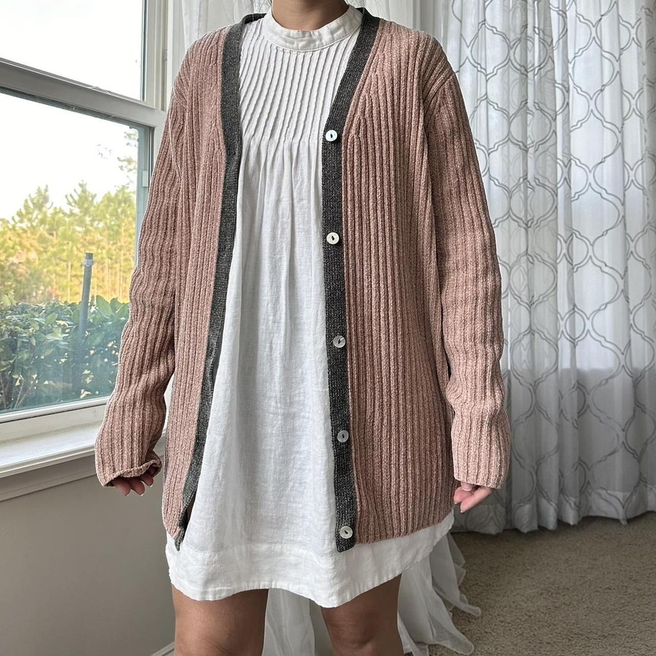 Newport Women's Pink and Grey Cardigan