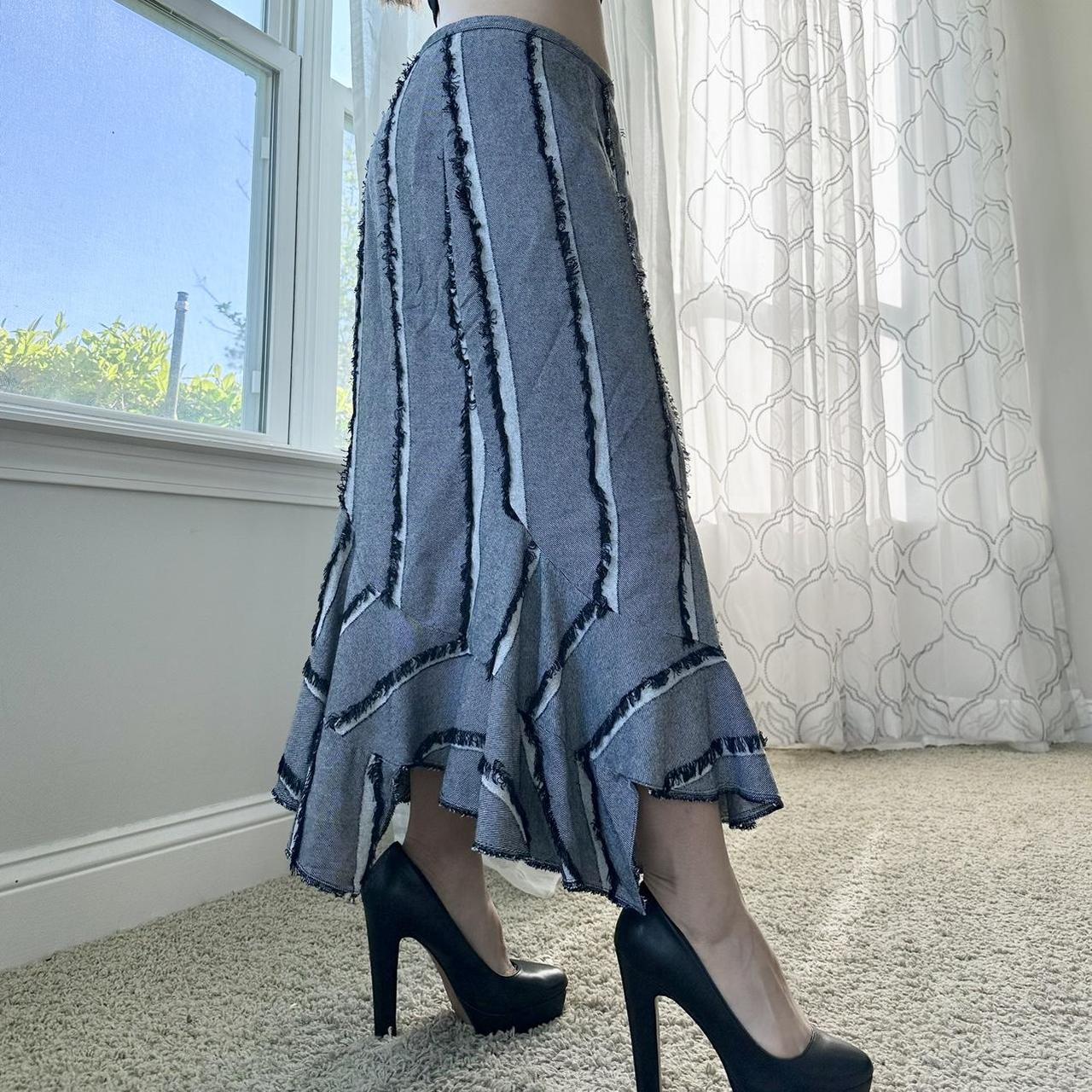 Women's Black and White Skirt