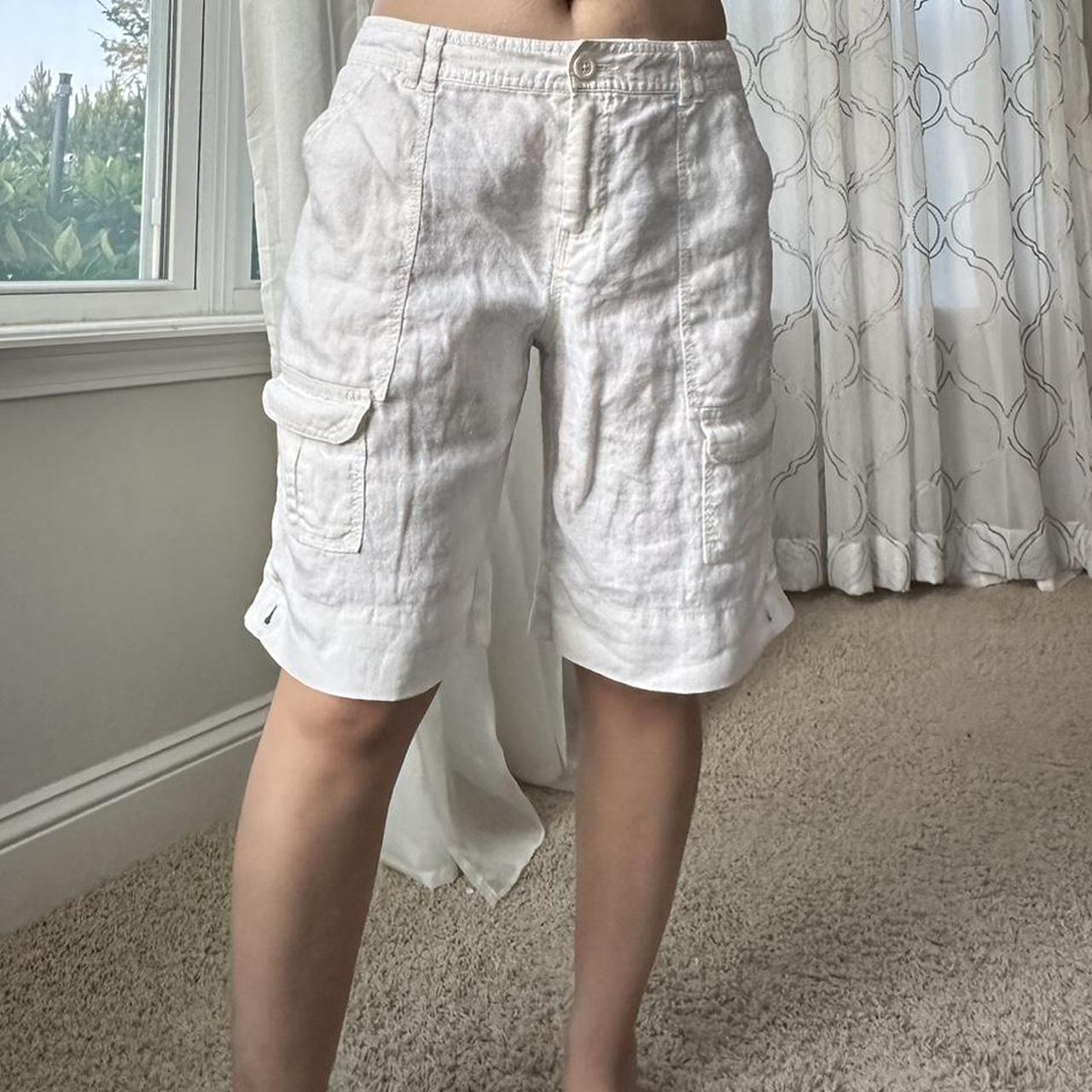 Coldwater Creek Women's White and Cream Shorts