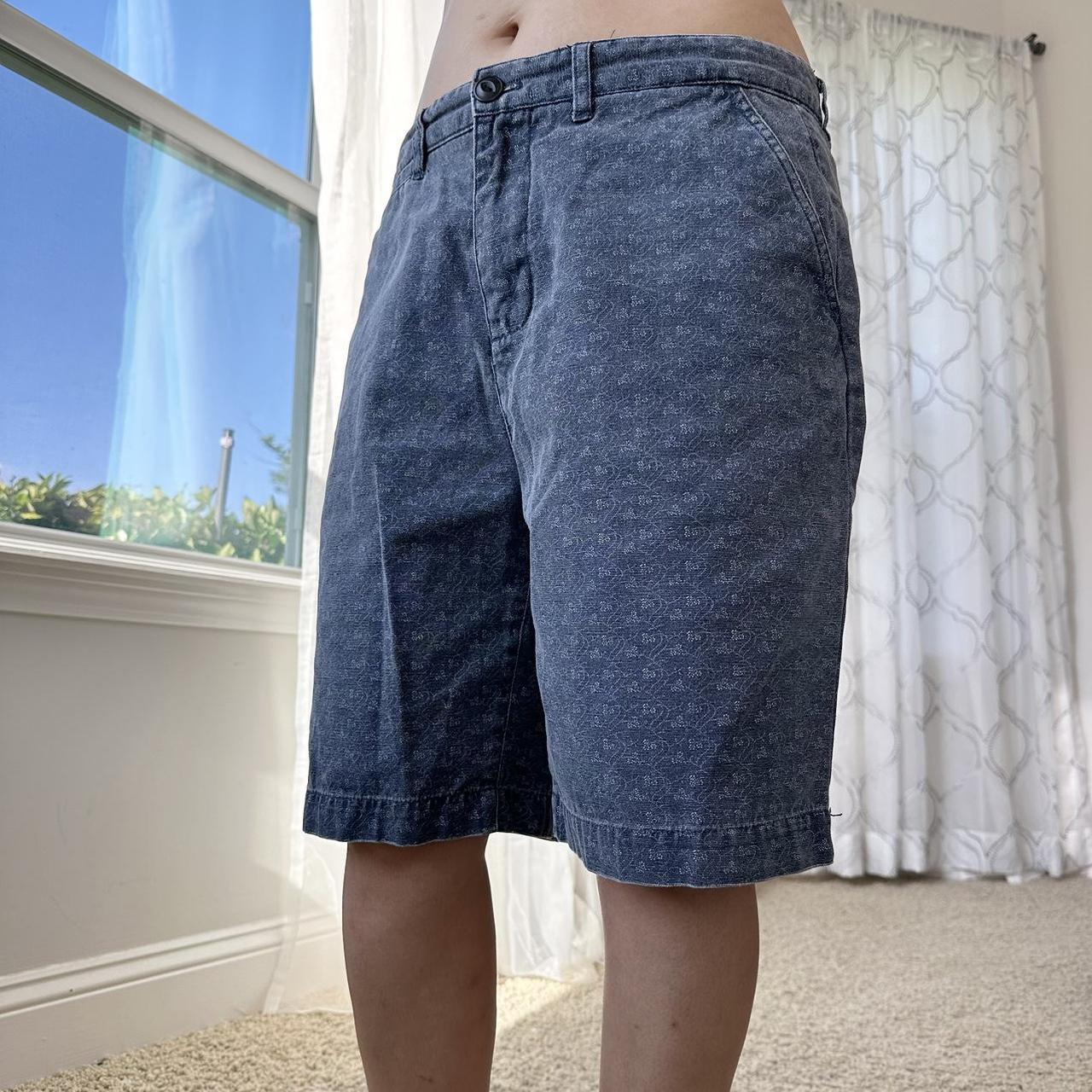 Women's Blue and White Shorts