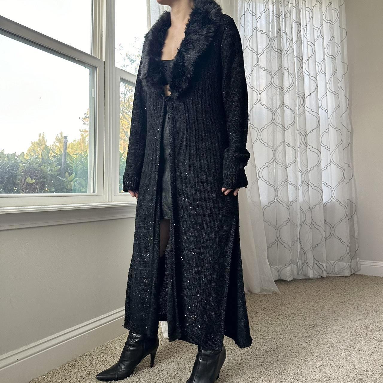 White House Black Market Women's Black Coat