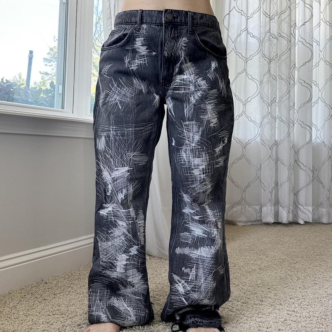 BDG Women's Black and White Jeans