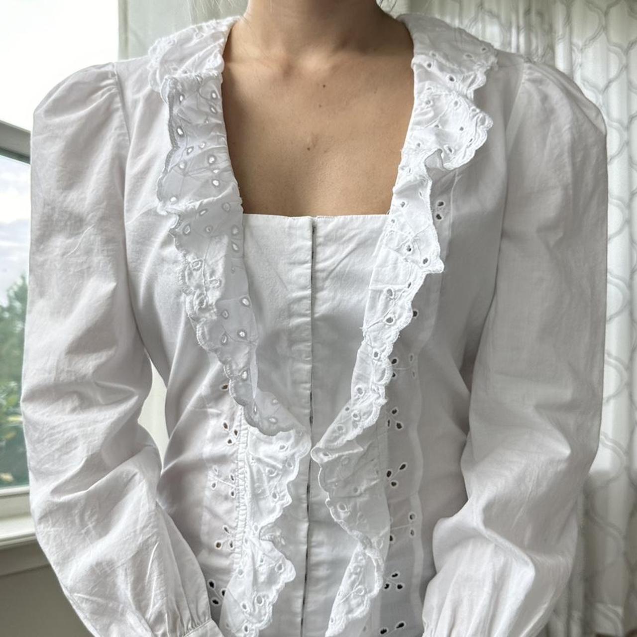 THE LIMITED Women's White Blouse