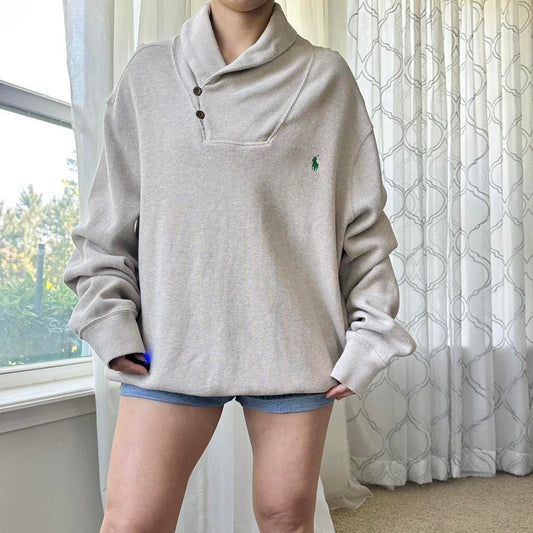 Polo Ralph Lauren Women's Khaki and Brown Jumper