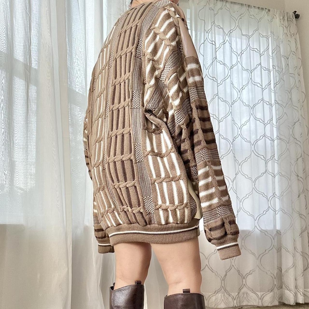 Women's Cream and Brown Jumper
