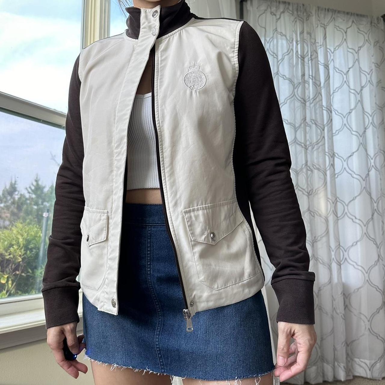 Ralph Lauren Women's Cream and Brown Jacket