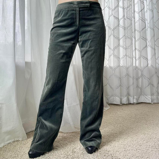 Women's Green and Cream Trousers