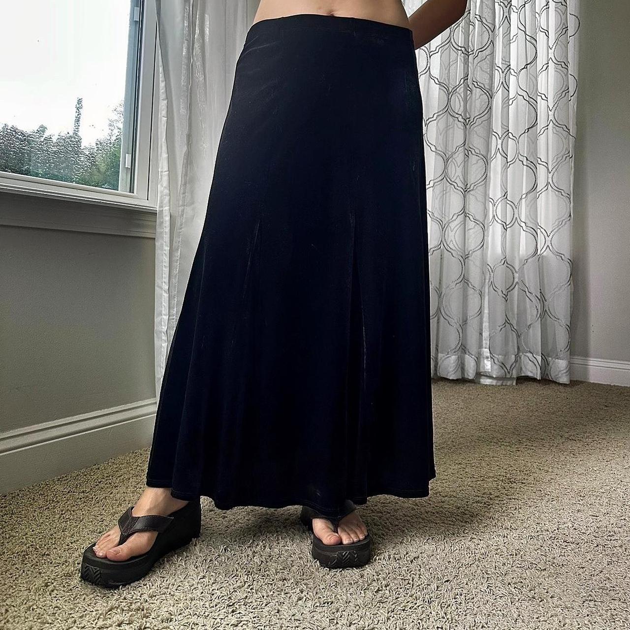 Women's Burgundy and Purple Skirt