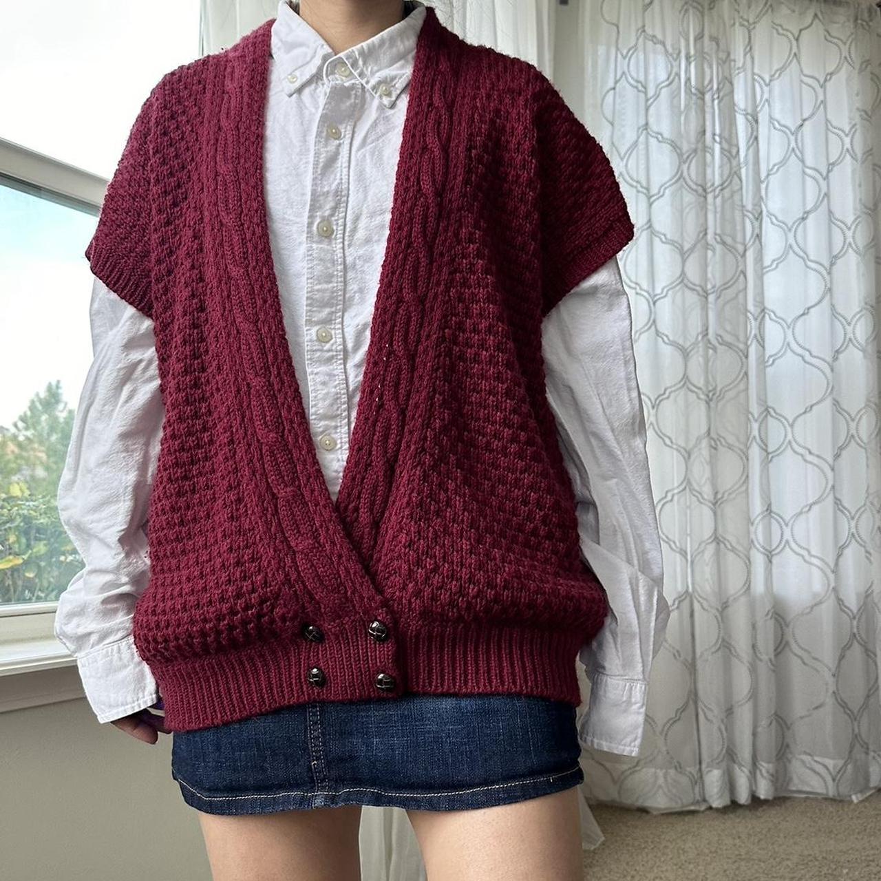 Women's Burgundy Gilet
