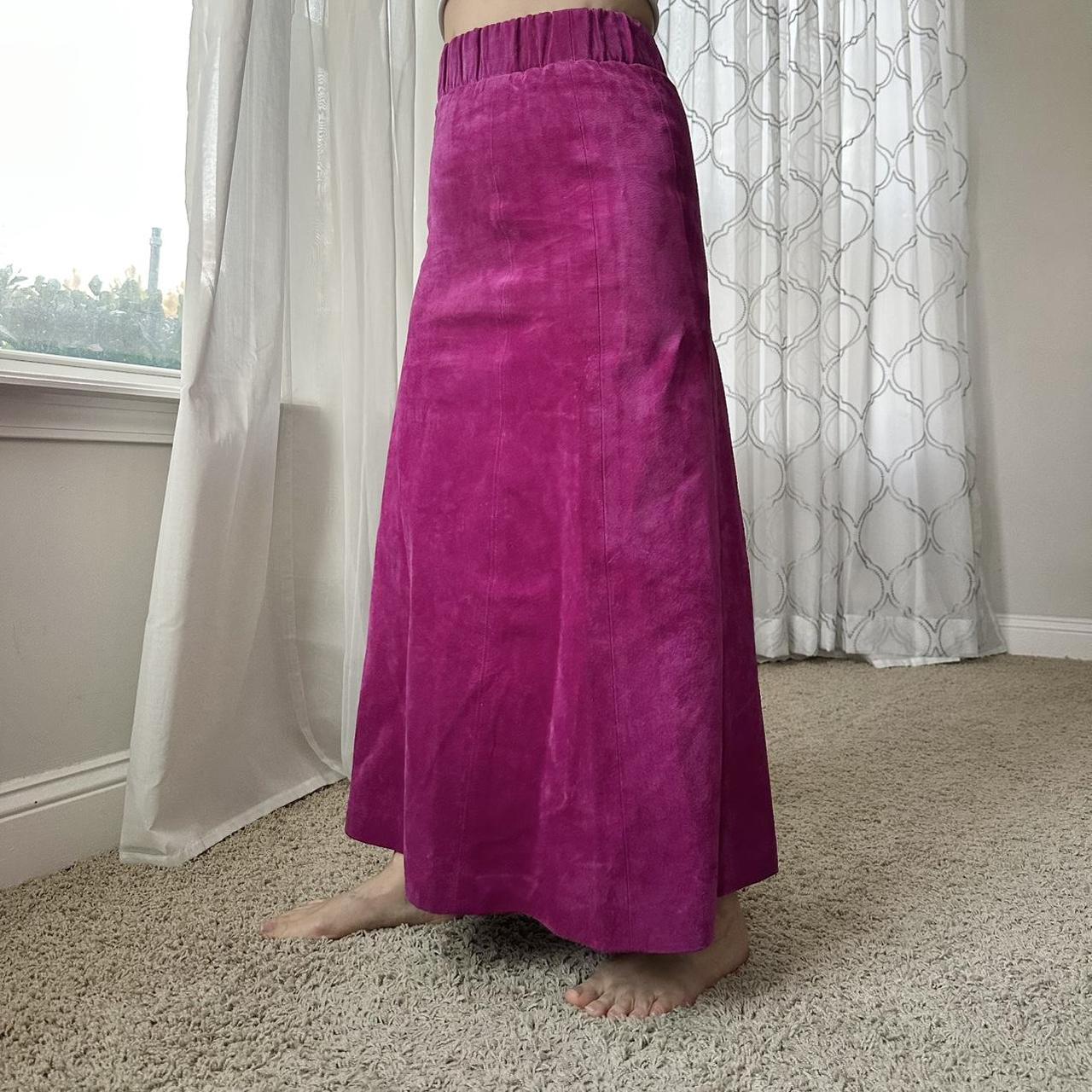 Women's Pink and Purple Skirt