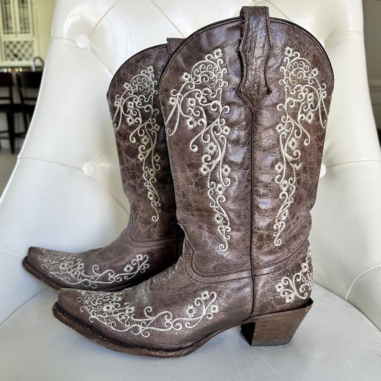 Corral Boots Women's Brown and Cream Boots