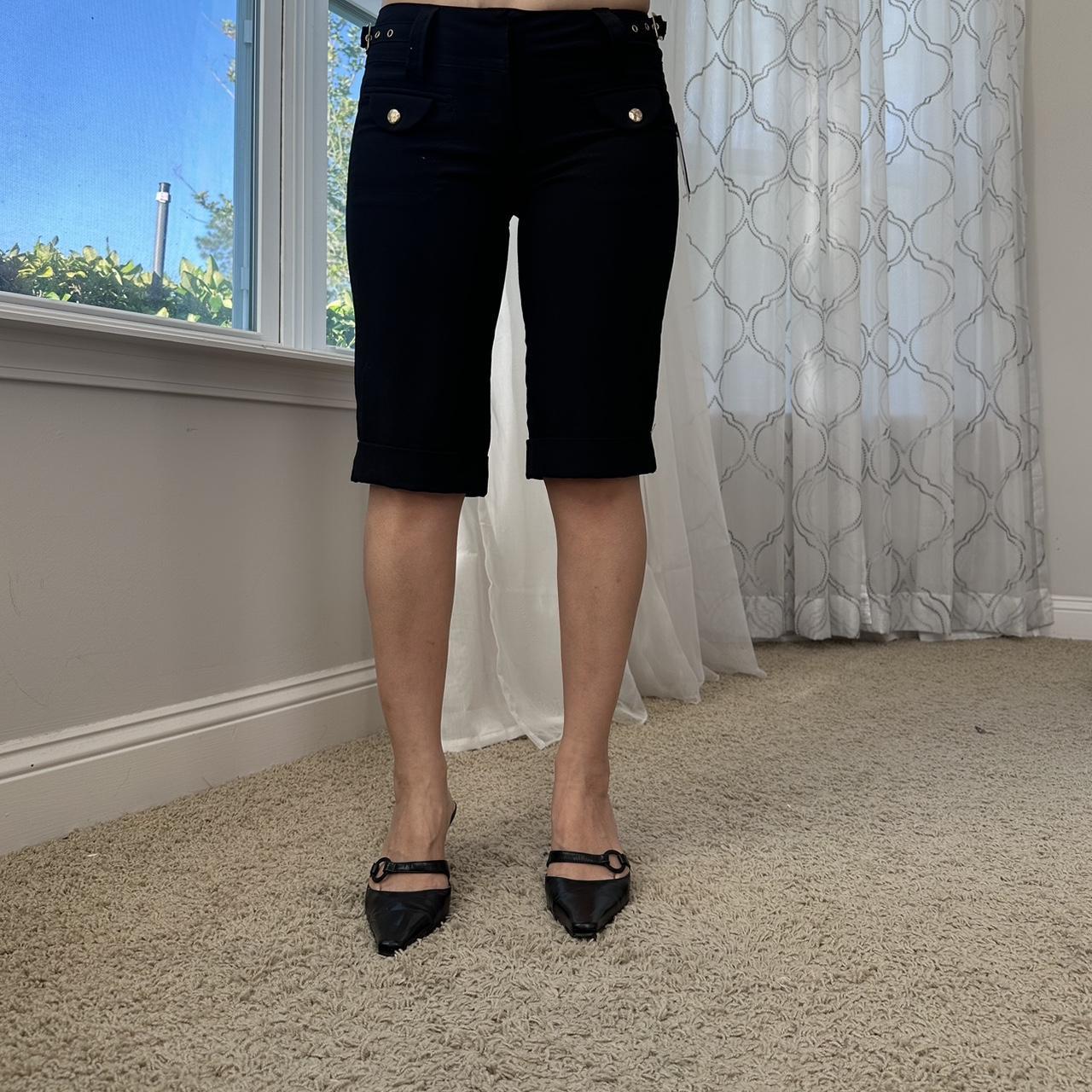 Women's Black and Gold Trousers