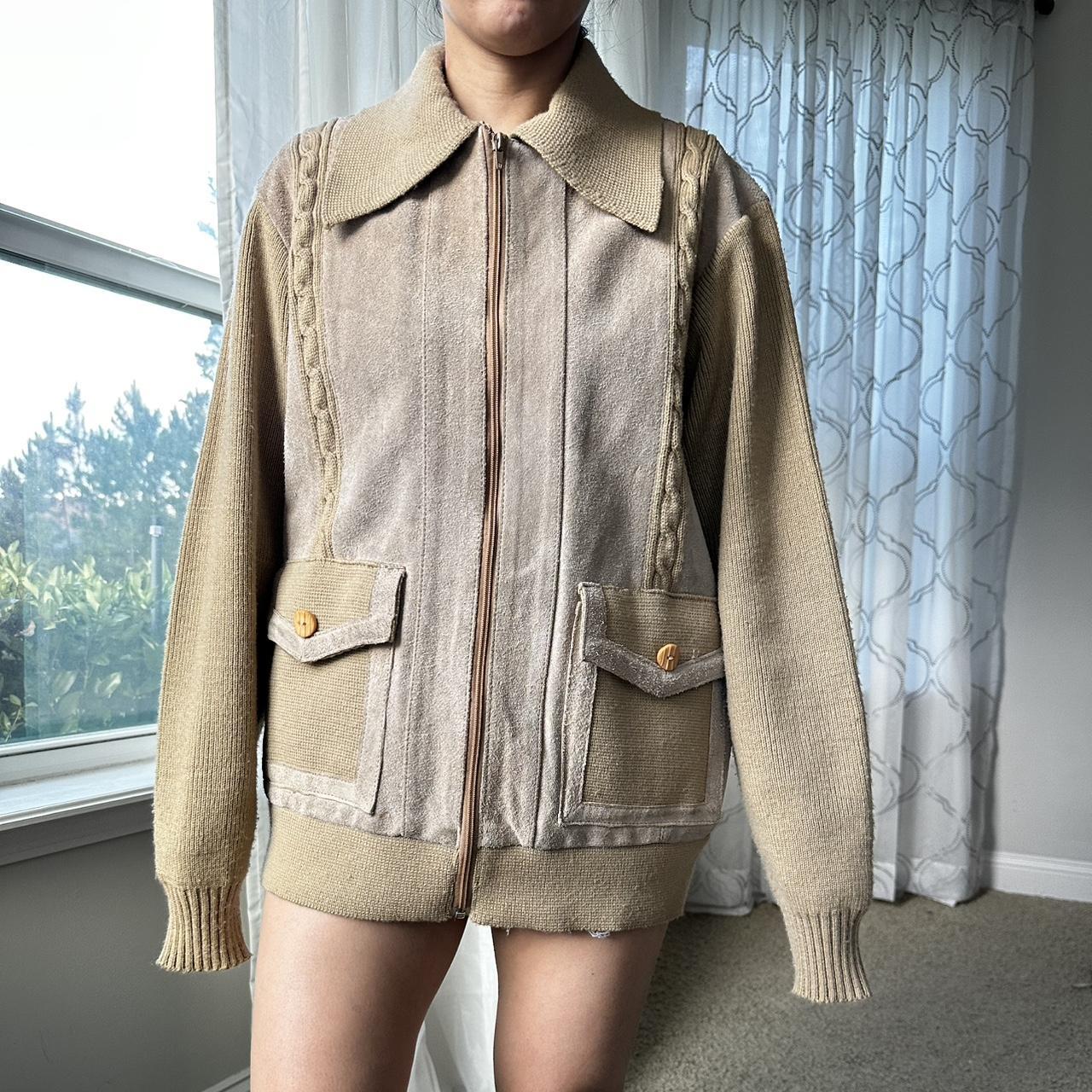 Women's Tan and Khaki Jacket